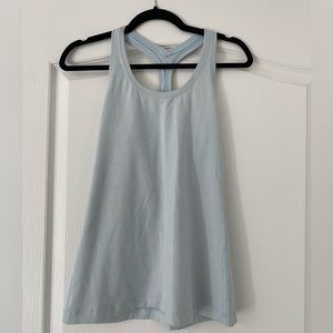 Lululemon Racerback Tank Top in Light Blue